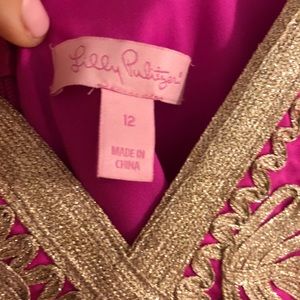 Pink and Gold Lilly Pulitzer Dress